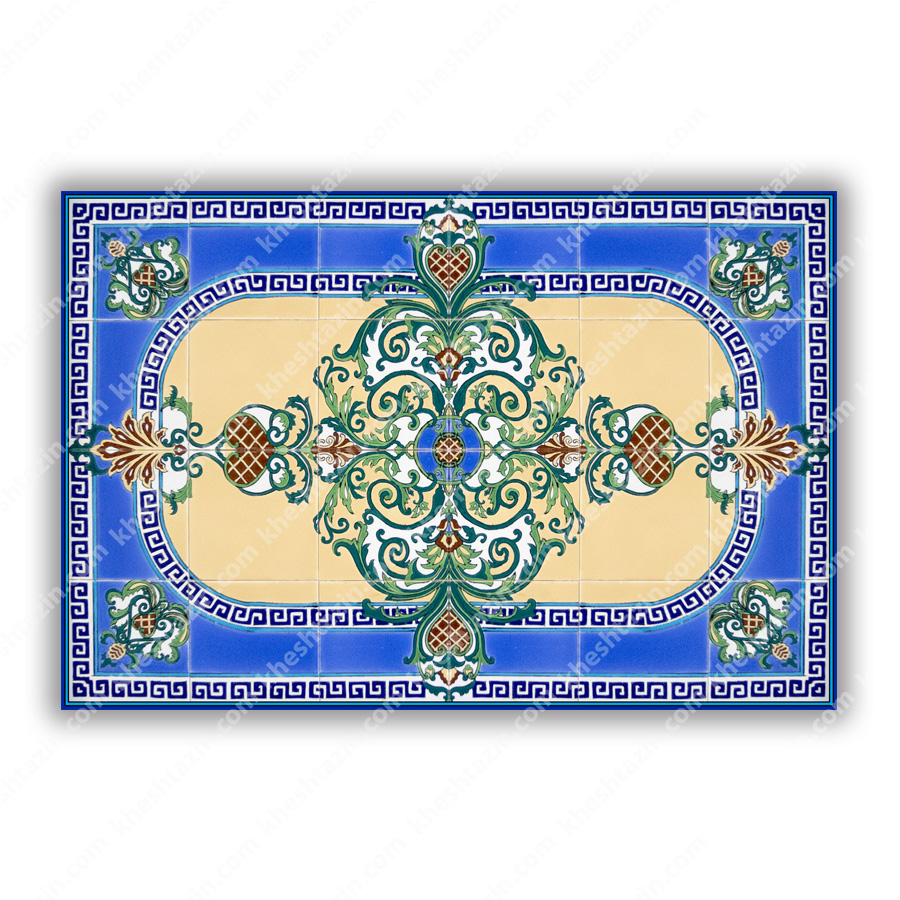  کاشی سرامیک طرح فرش و قالی