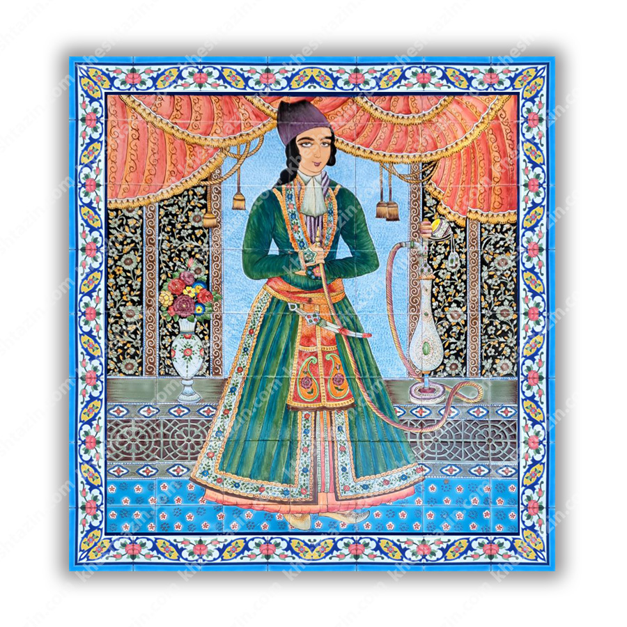  تابلو کاشی نگار گری ایرانی