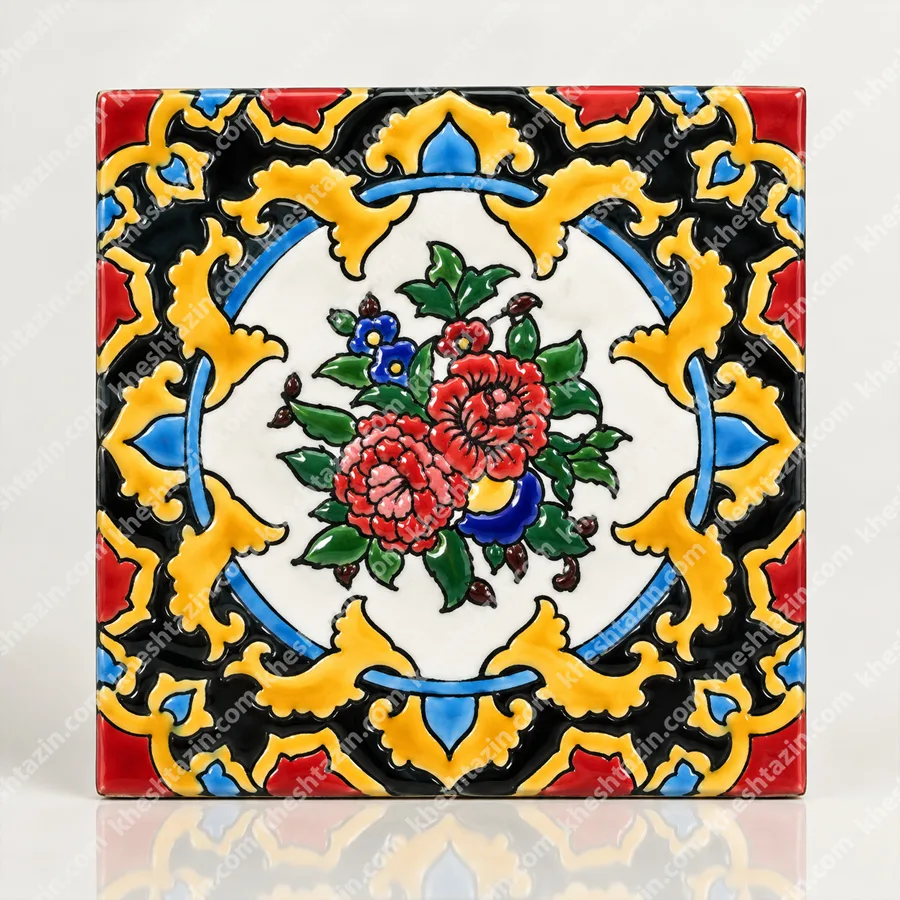 کاشی سرامیک هفت رنگ طرح «گلستان مینوی»