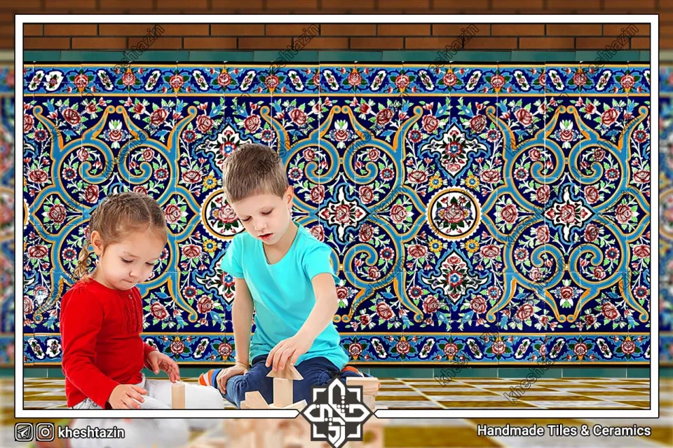 کاشی هفت رنگ  ازاره کد: ET-1 - تصویر 5