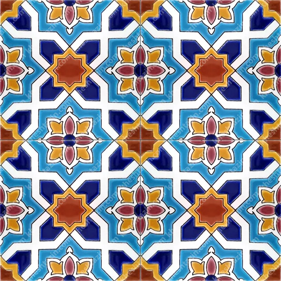کاشی هفت رنگ طرح هندسی - تصویر 2
