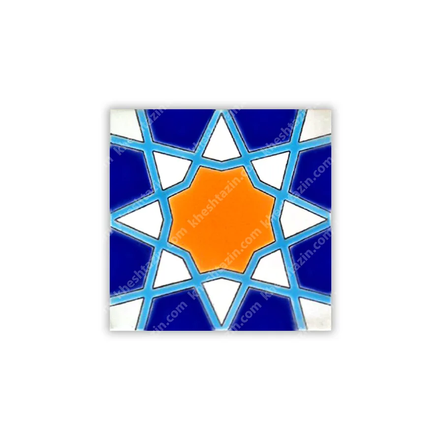 کاشی هفت رنگ طرح هندسی