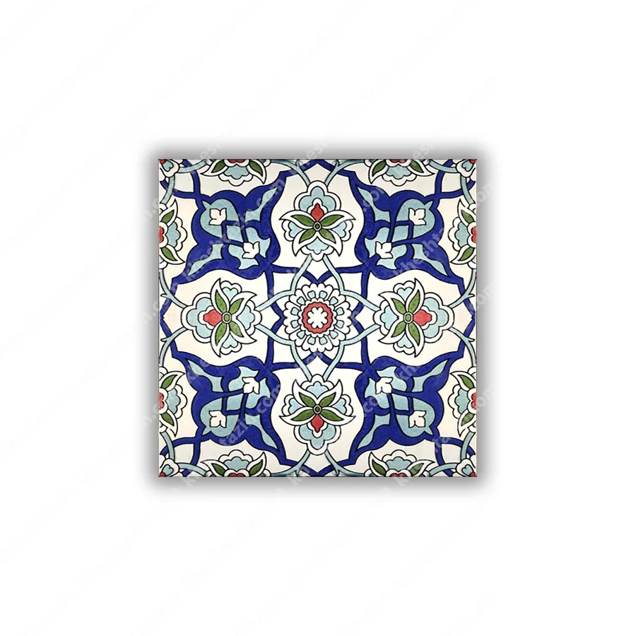 کاشی هفت‌رنگ اسلیمی عنکبوتی