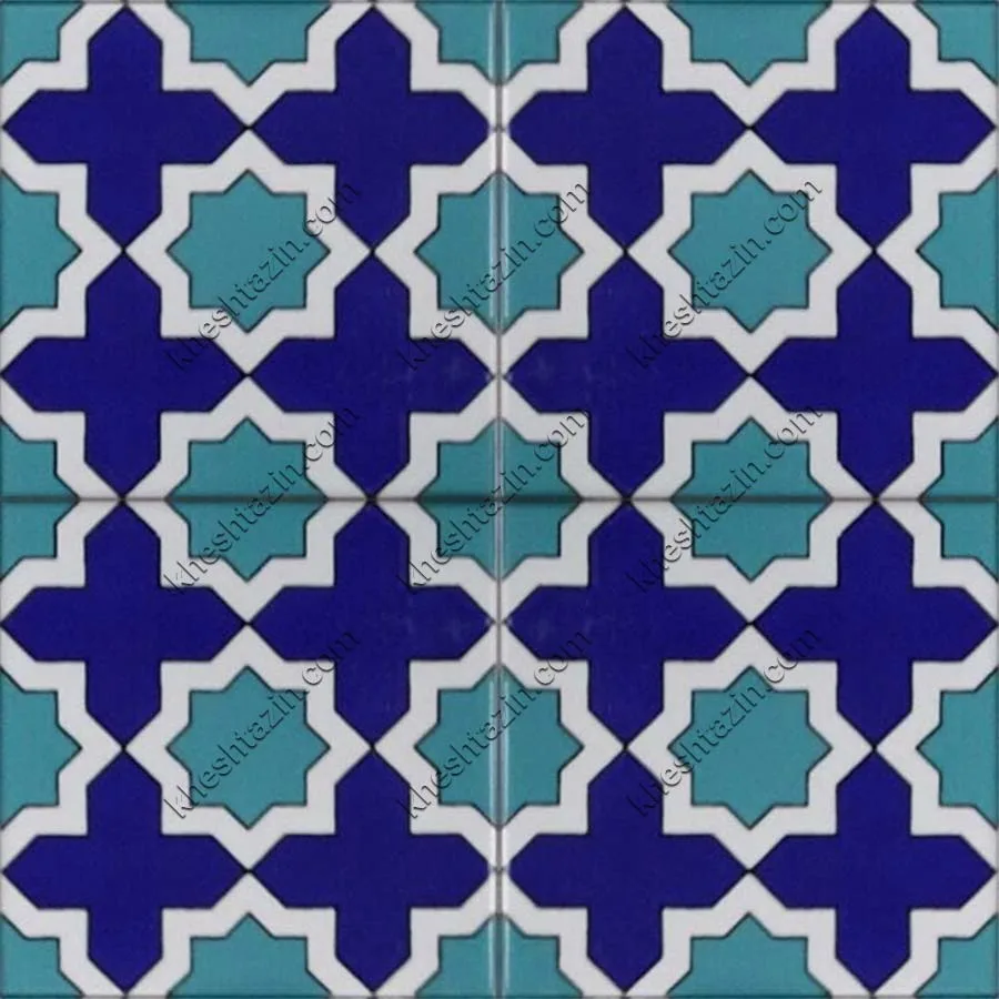 کاشی هفت رنگ طرح هندسی کد: GP-301 - تصویر 3