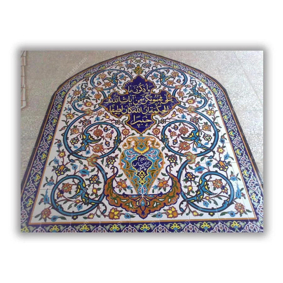 کاشی طاقنما اسلیمی سفید