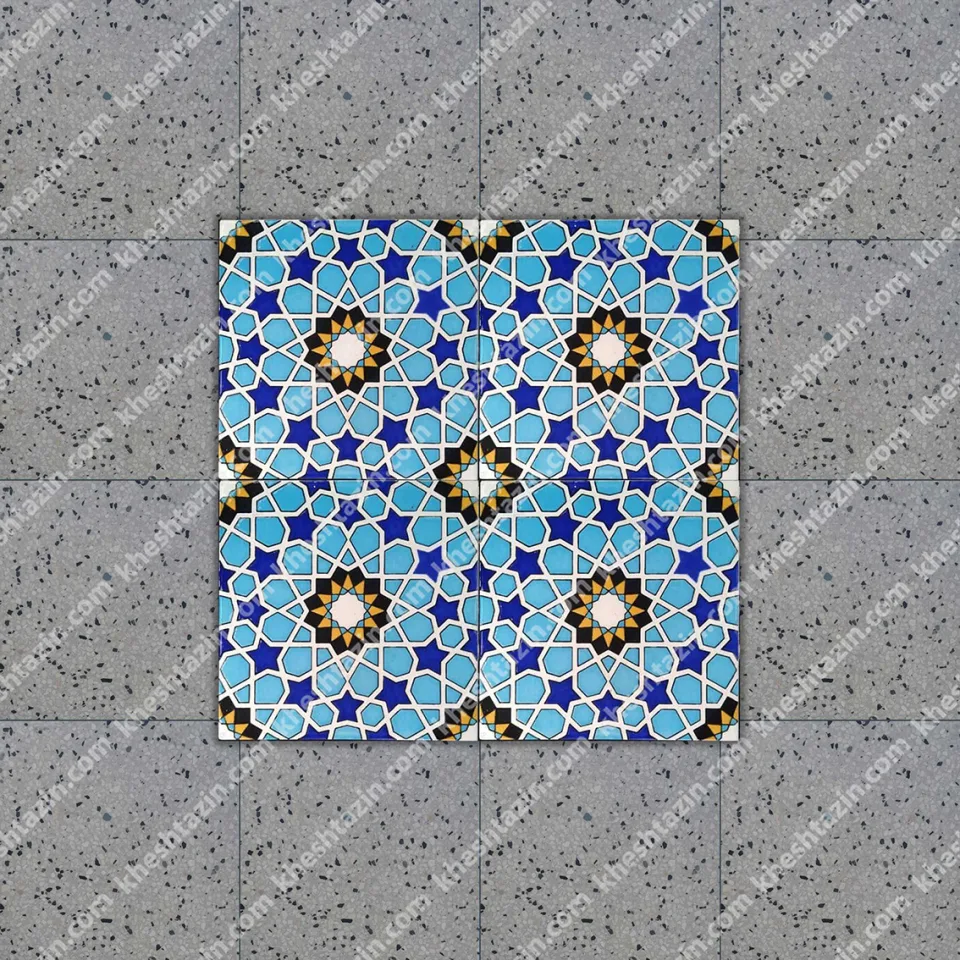 کاشی سرامیک طرح هندسی اسلامی - تصویر 3