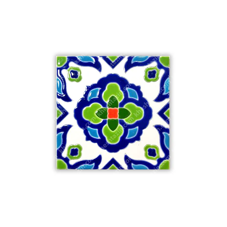 کاشی هفت رنگ طرح گوهر فیروزه