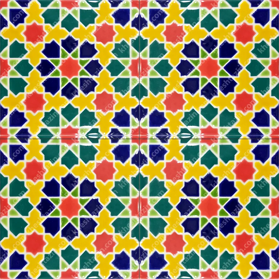 کاشی هفت‌رنگ اخترآباد رنگین - تصویر 2