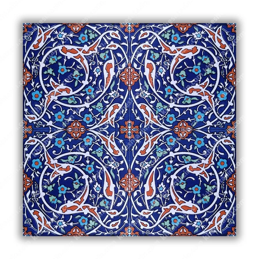 کاشی سرامیک طرح اسلیمی لاجورد - تصویر 2