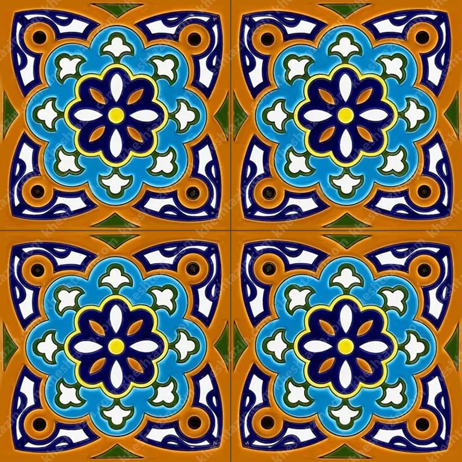 کاشی هفت رنگ دیواری کد: 1555 - تصویر 2