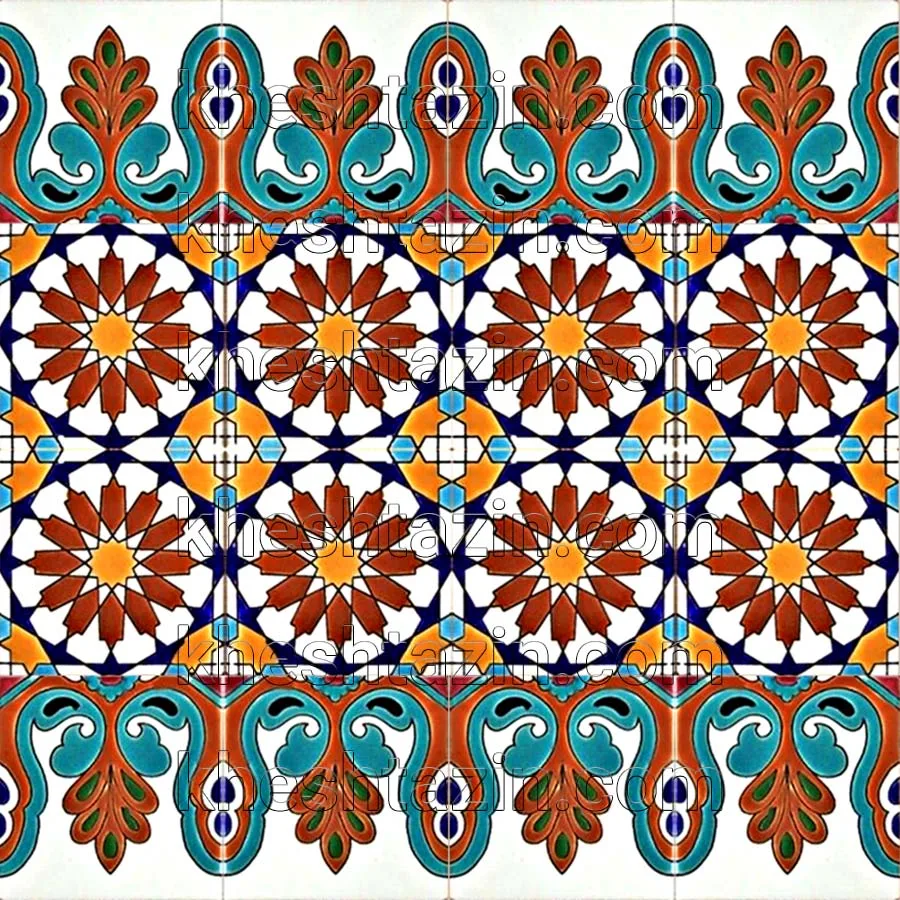 کاشی هفت رنگ  دیواری کد: TP-114 - تصویر 7