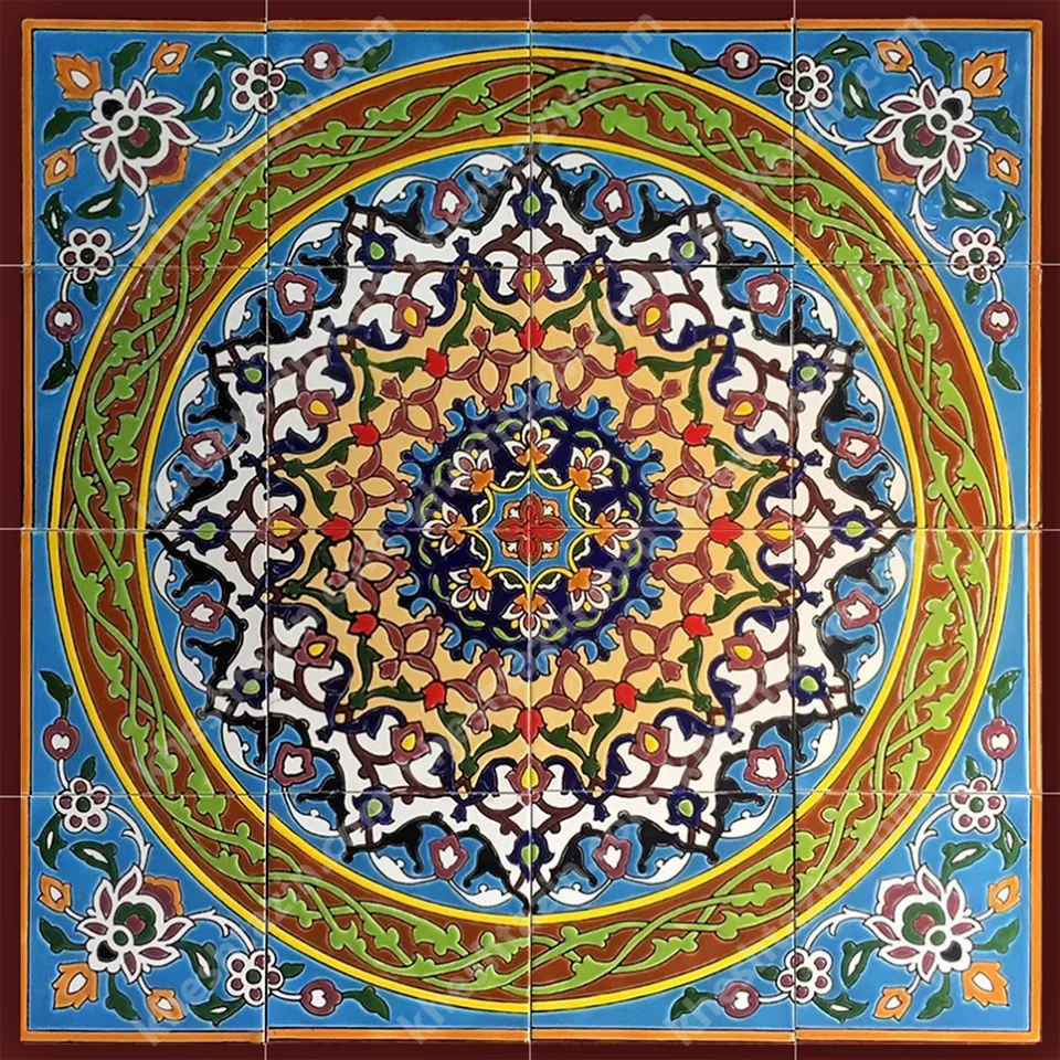 کاشی هفت رنگ طرح شمسه - تصویر 2
