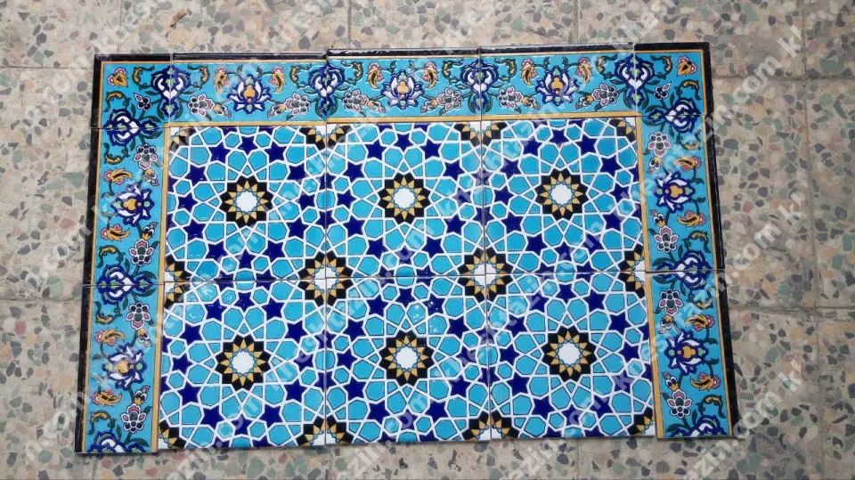 کاشی سرامیک طرح هندسی اسلامی - تصویر 2