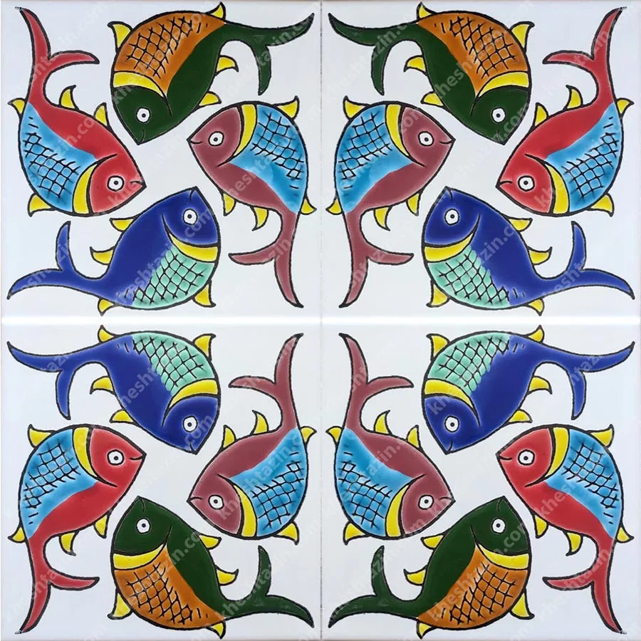 کاشی طرح ماهی دریا - تصویر 3