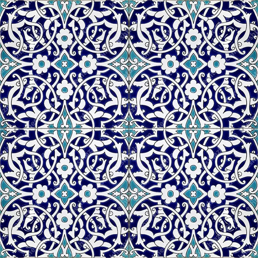 سرامیک طرح لاجورد اسلیمی سلطنتی - تصویر 2