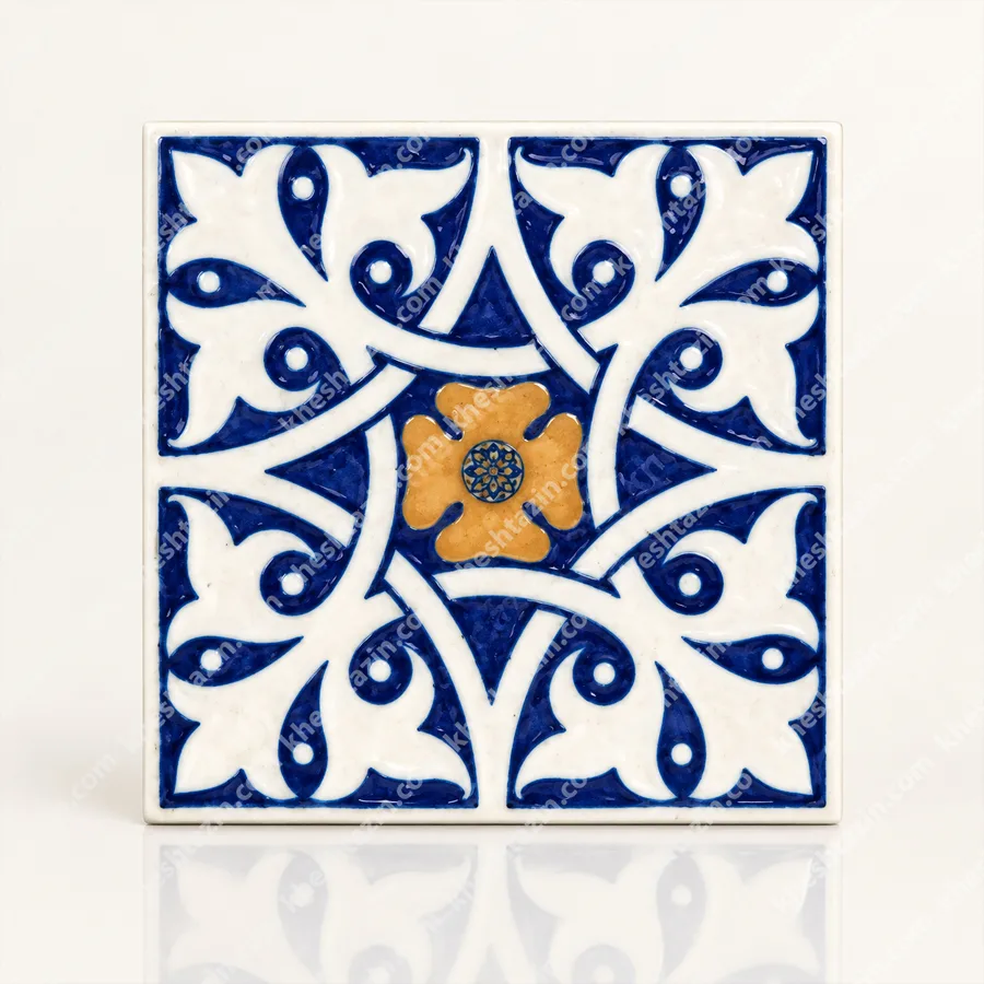 سرامیک  طرح چلیپای لاجورد