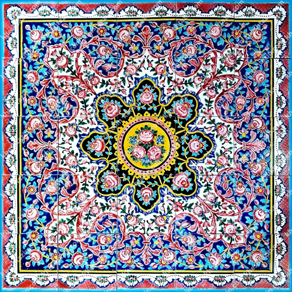 تابلو کاشی طرح نگارگری  ایرانی - تصویر 2