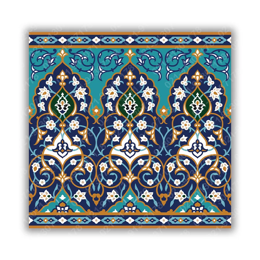 سرامیک هفت رنگ ازاره طرح اسلیمی - تصویر 2