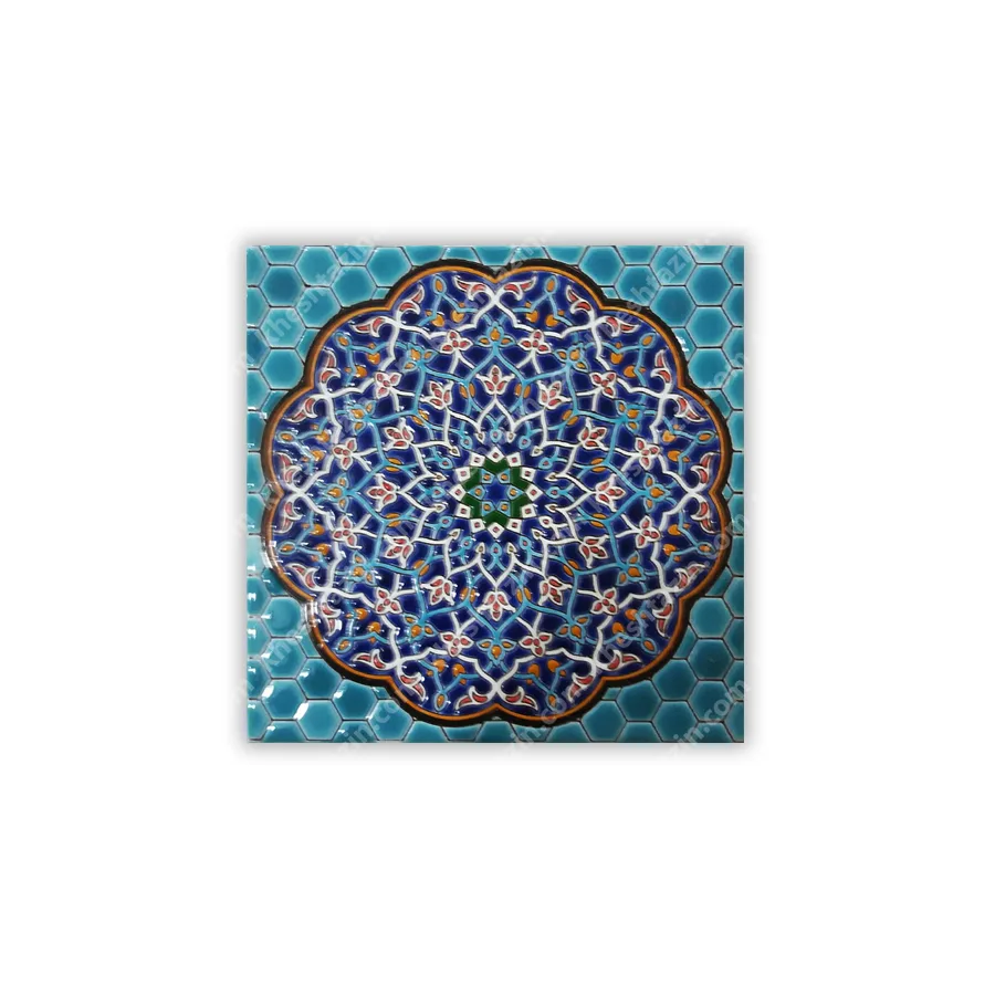 کاشی هفت رنگ طرح سنتی کد: TP-128 - تصویر 4