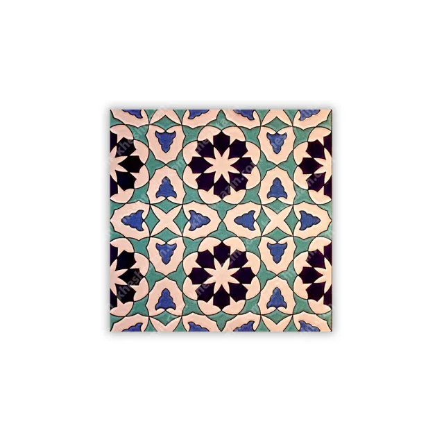 کاشی هفت رنگ طرح هندسی مراکشی
