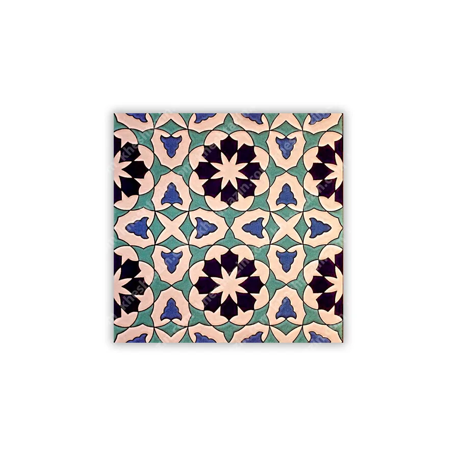 کاشی هفت رنگ طرح هندسی مراکشی