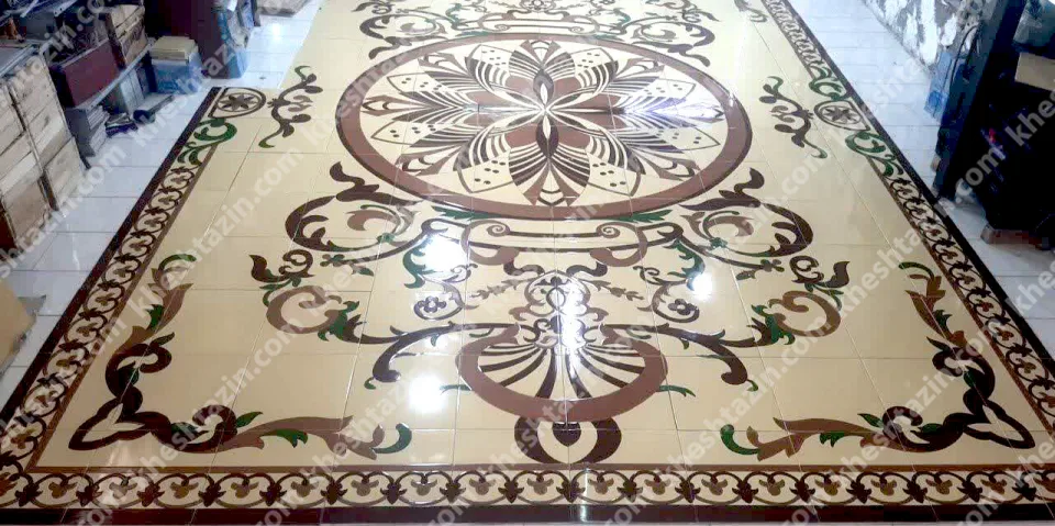 سرامیک کف طرح فرش مجلل - تصویر 2