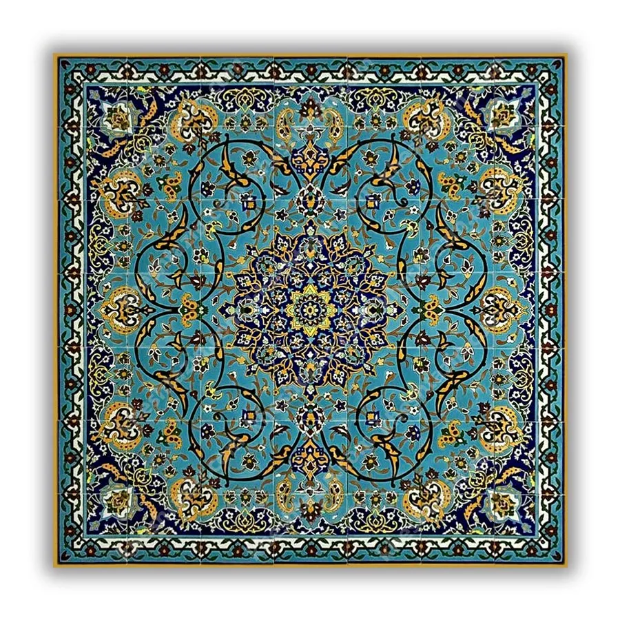 کاشی هفت رنگ طرح قالیچه