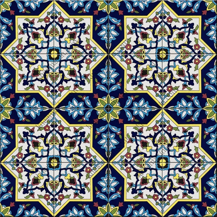 کاشی هفت رنگ طرح سنتی کد: TP-132 - تصویر 2
