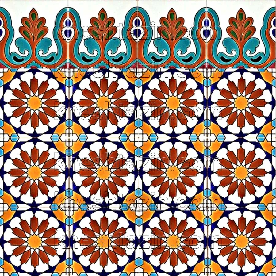 کاشی هفت رنگ  دیواری کد: TP-114 - تصویر 8