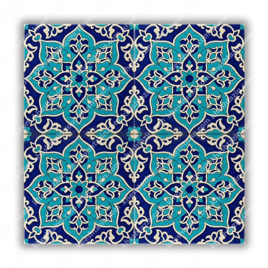 کاشی سرامیک مدل «شمسه‌ی فیروزه لاجورد» - تصویر 4