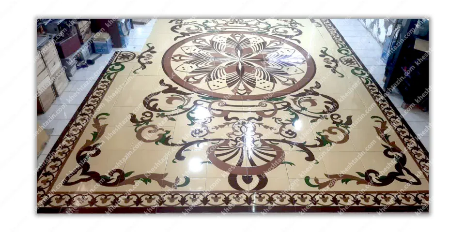 سرامیک کف طرح فرش مجلل - تصویر 3