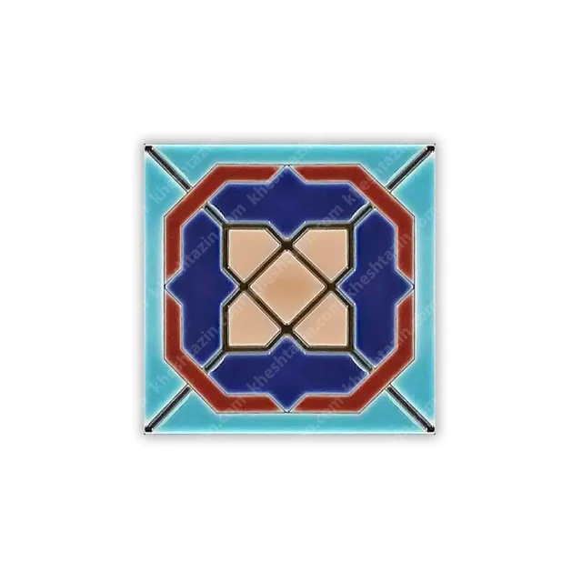 کاشی هفت رنگ طرح هندسی