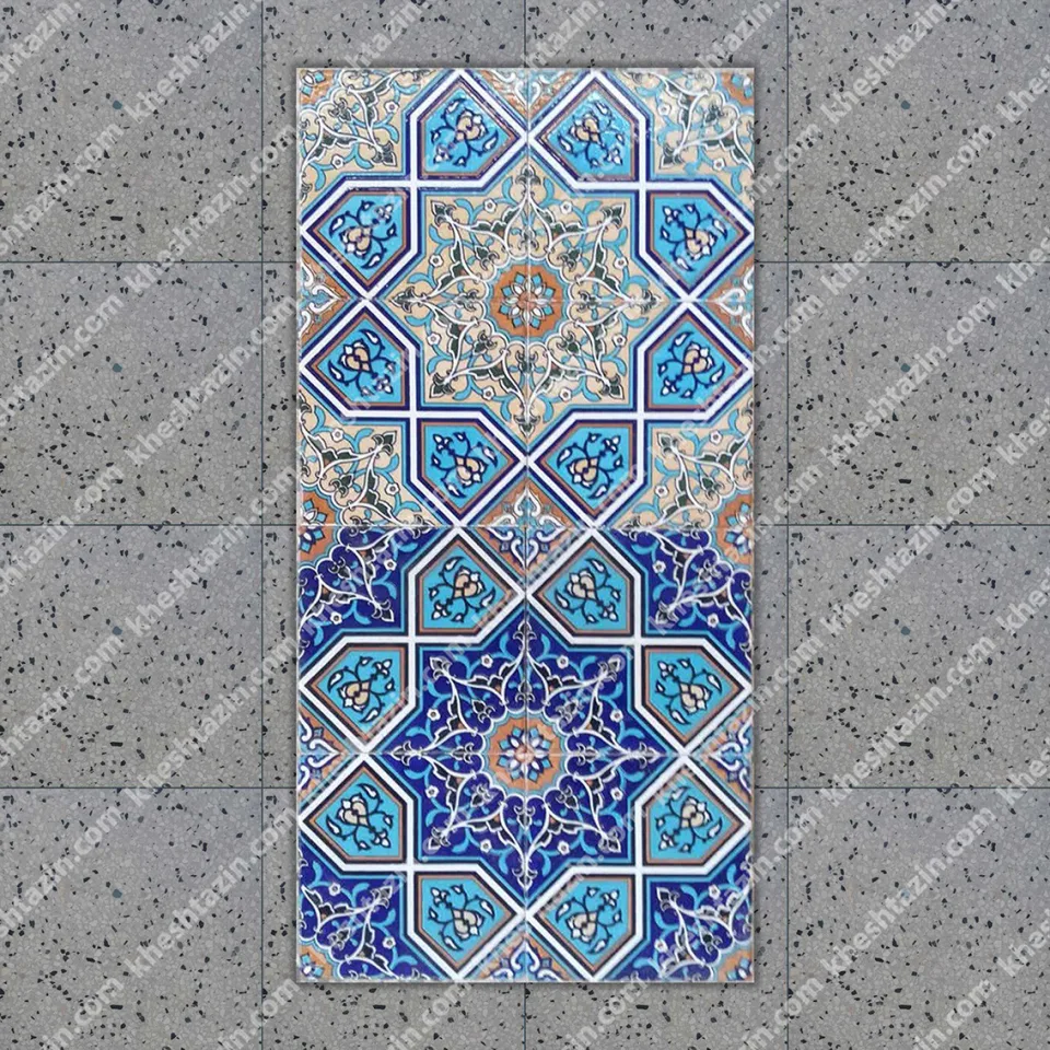 کاشی سرامیک هفت رنگ طرح هندسی اسلامی - تصویر 4