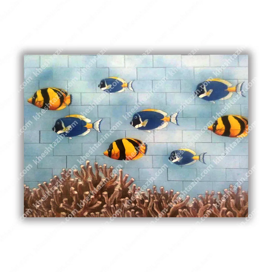 سرامیک استخری طرح ماهی و دریا