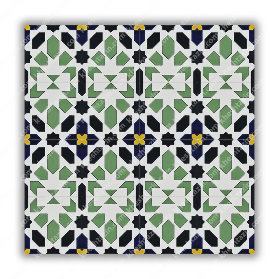 کاشی هفت‌رنگ طرح مراکشی کد 2GR - تصویر 4