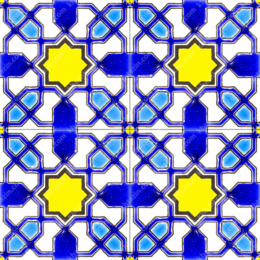 کاشی هفت رنگ طرح هندسی - تصویر 2