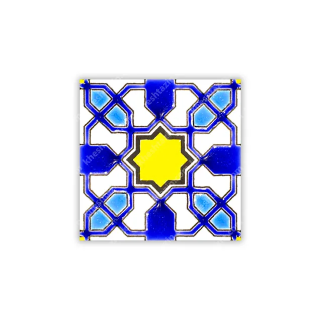 کاشی هفت رنگ طرح هندسی
