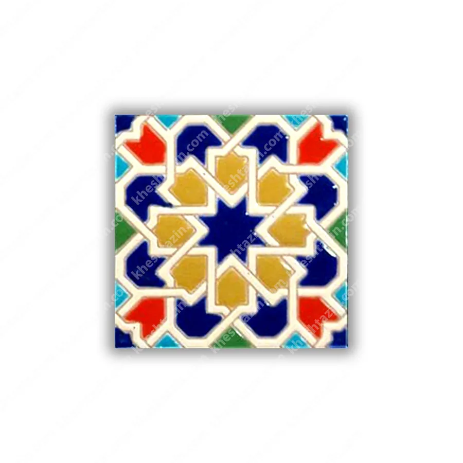 کاشی سرامیک طرح هندسی  شمسه هشت