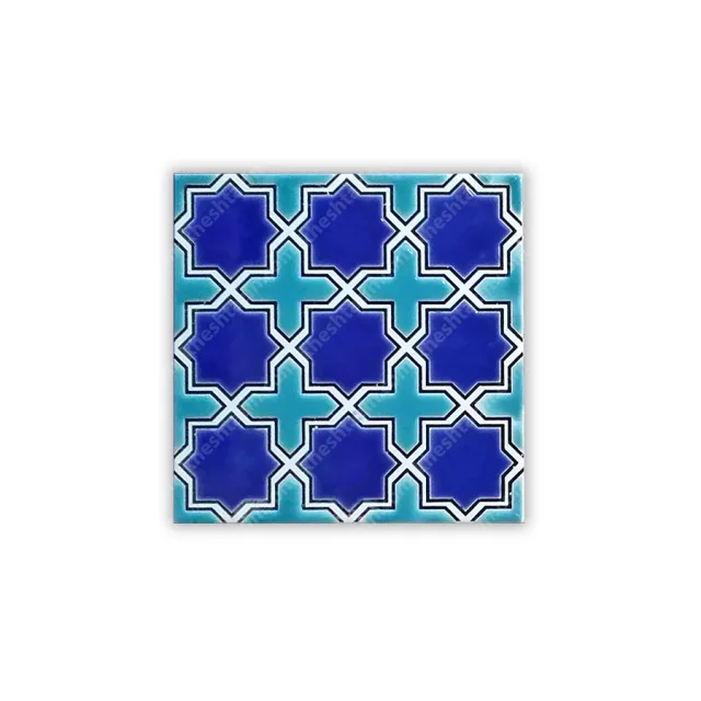 کاشی هفت رنگ طرح هندسی
