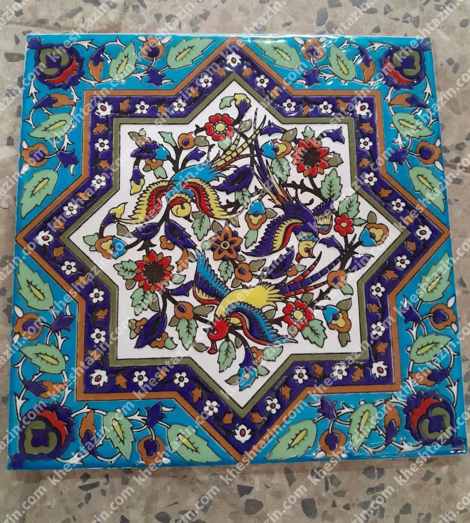 کاشی سرامیک طرح طرح «گل و مرغ بهشتی» - تصویر 2