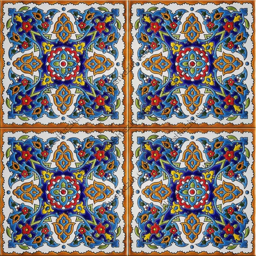 کاشی هفت رنگ طرح سنتی کد: TP-126 - تصویر 3