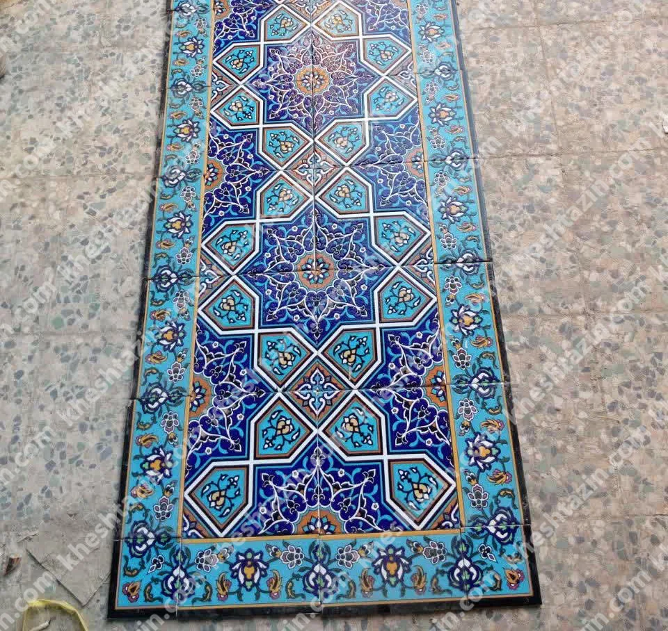 کاشی سرامیک هفت رنگ طرح هندسی اسلامی - تصویر 3
