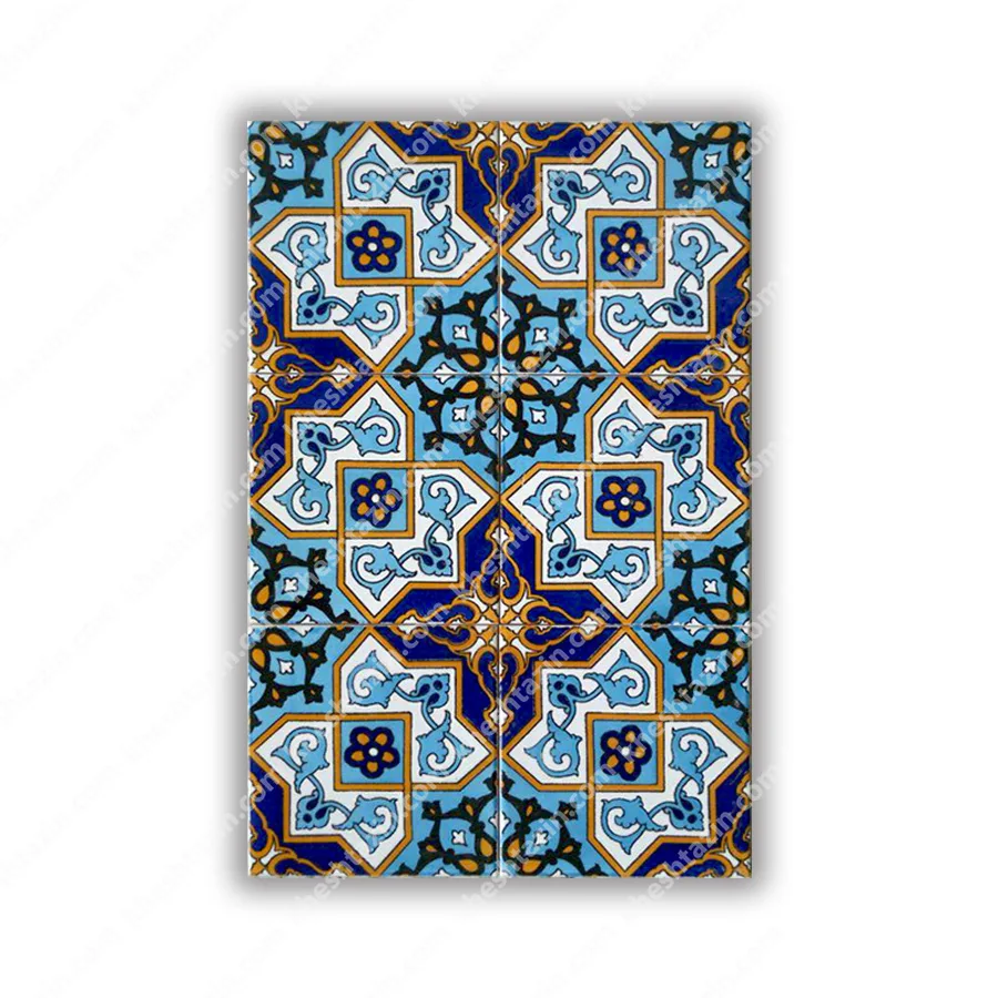 کاشی سرامیک طرح گره چینی اسلیمی