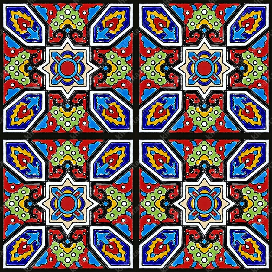کاشی هفت رنگ  کد: 1569 - تصویر 2