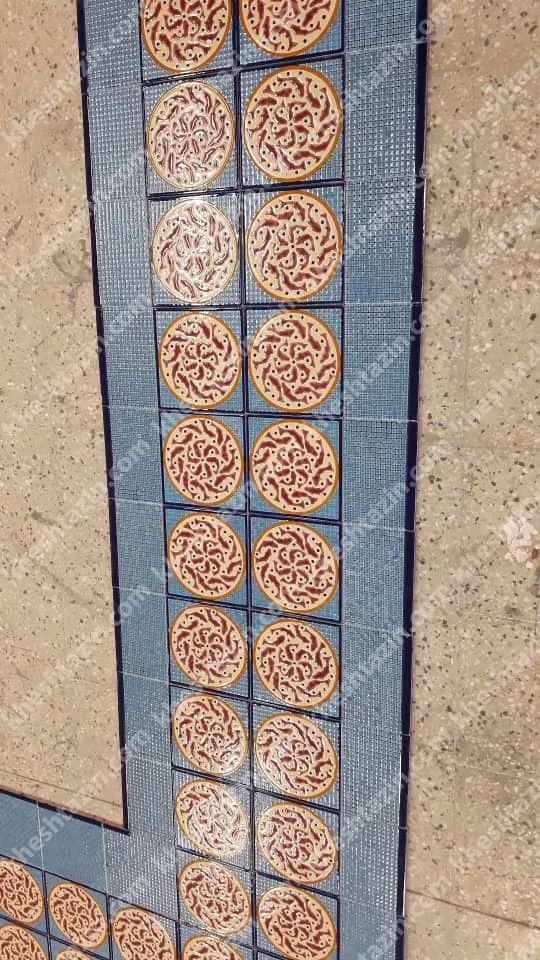 کاشی هفت رنگ طرح گردون ماهی - تصویر 3