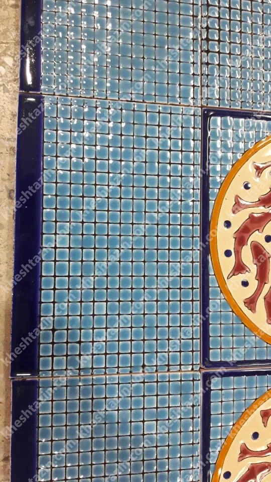 کاشی هفت رنگ طرح گردون ماهی - تصویر 2