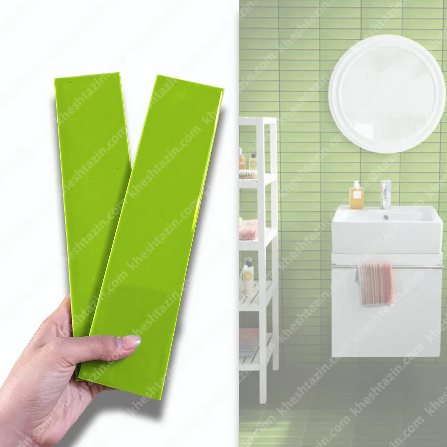 کاشی، سرامیک مترویی رنگ سبز روشن