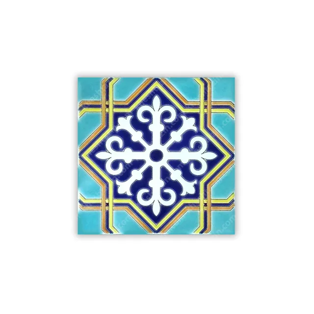 کاشی هفت رنگ طرح هندسی