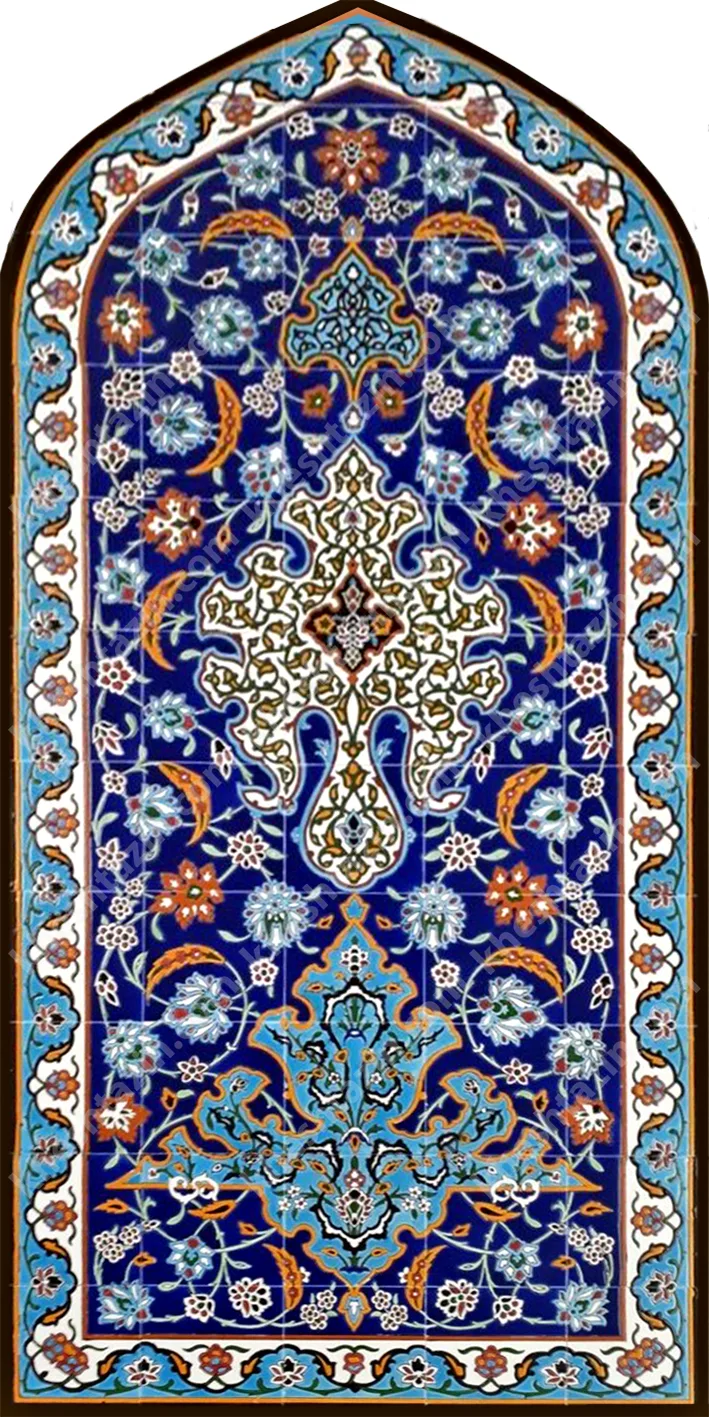 کاشی مساجد محرابی لاجورد - تصویر 2