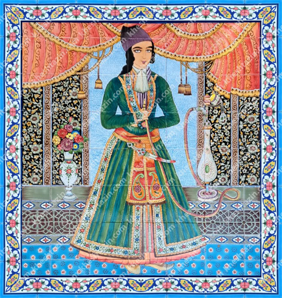 تابلو کاشی نگار گری محمد میرزا - تصویر 2